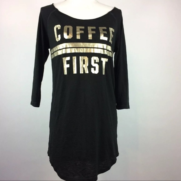 PINK Victoria's Secret Other - Victorias Secret Pink Black Coffee First Top Small